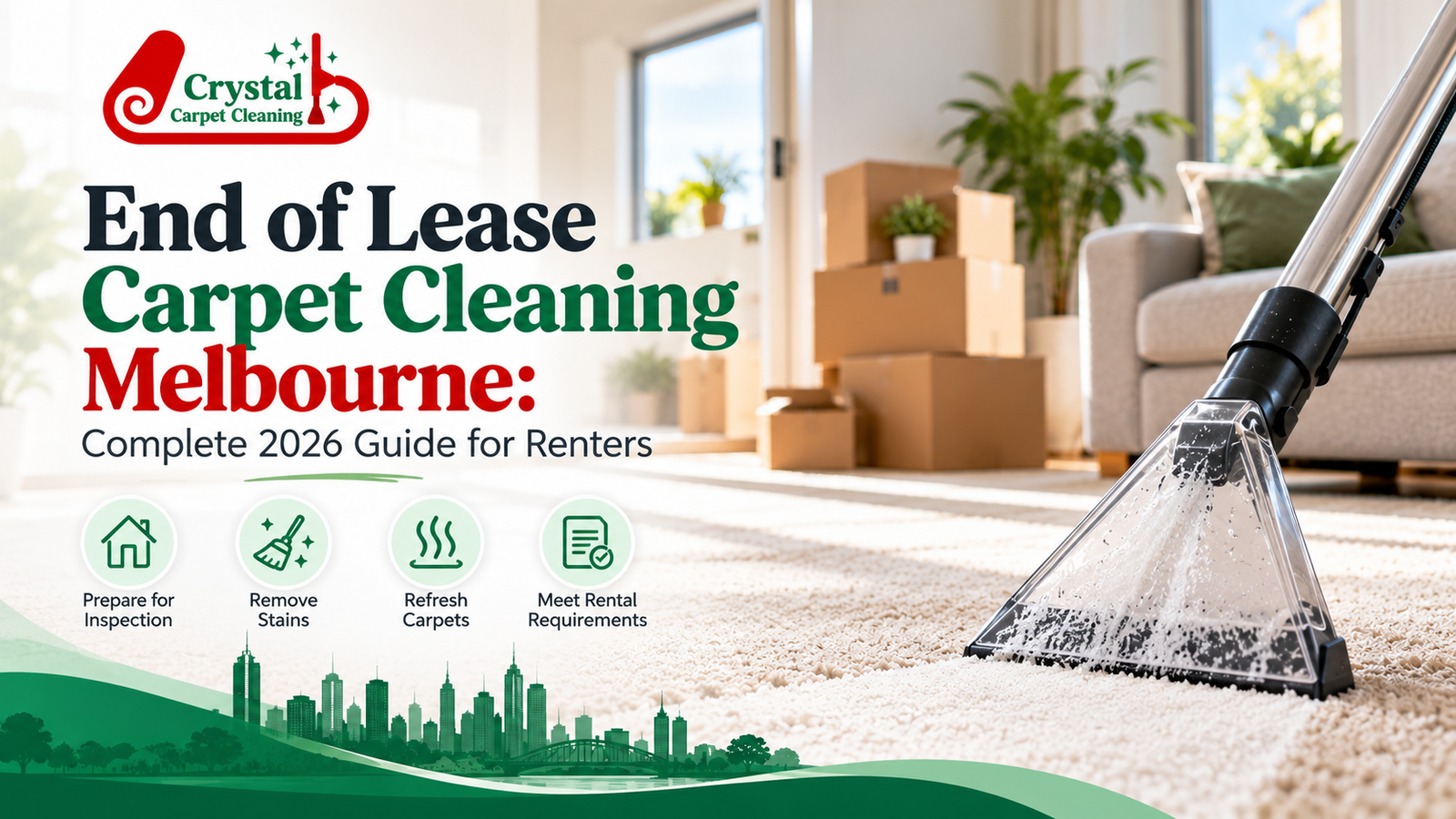 End of lease carpet cleaning Melbourne before rental inspection